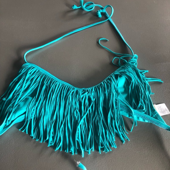 L space fringe bathing suit top - Picture 2 of 4